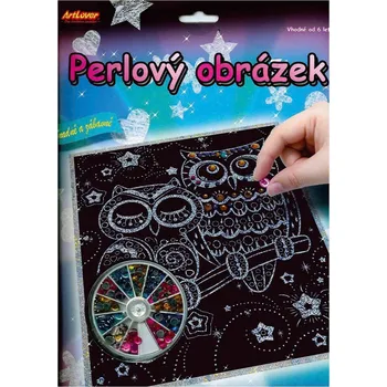 Výtvarná sada ARTLOVER Perlový obrázek Sovy 20x25cm