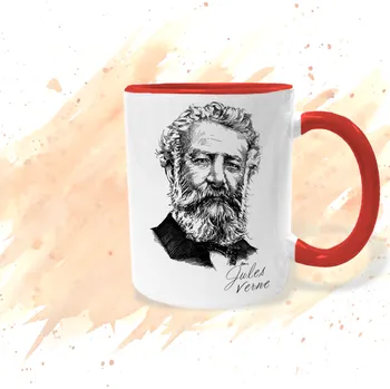 Hrnek - Jules Verne Barva: Červená