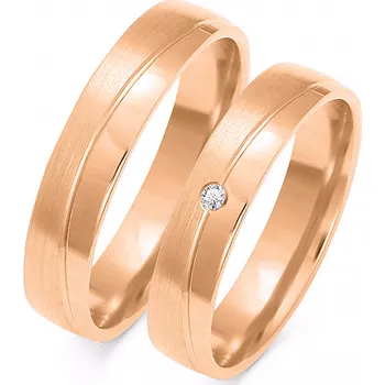 Prsten SOFIA zlatý dámský snubní prsten ZSA-151WRG