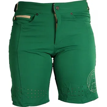 Cyklistické kalhoty Dámské cyklokraťasy HAVEN AMAZON dark green/beige, vel. L