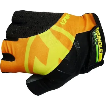 Cyklistické rukavice Rukavice HAVEN SINGLETRAIL SHORT black/orange