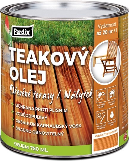 Perdix Teakový olej transparentní 750ml
