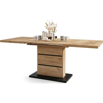 Jídelní stůl PIANO Dub Craft Zlatý//Černá Mat – MODERNÍ ROZKLÁDACÍ STŮL AŽ 200 cm! 0