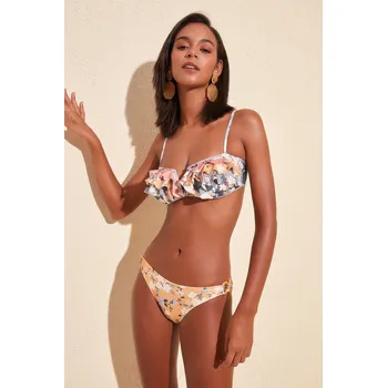 Prsten Trendyol Květinový vzorovaný prsten Příslušenství Detailní spodní díl bikin Trendyol oranžová 1256505