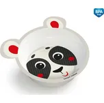 Canpol babies Melaminová miska protiskluzová s oušky HELLO LITTLE 490 ml - béžová