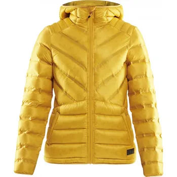 Dámské oblečení Dámská péřová bunda CRAFT Lightweight Down žlutá Velikost: M
