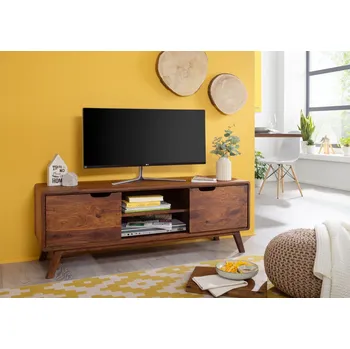 Televizní stolek SKANE TV stolek 134x48 cm, palisandr, hnědá