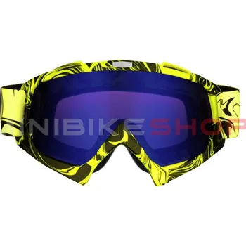 Sluneční brýle Žluté Cross/MTB brýle - modro-fialové sklo