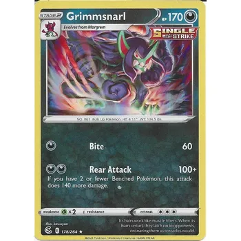 Společenská hra Pokémon karta Grimmsnarl 178/264 Holo - Fusion Strike