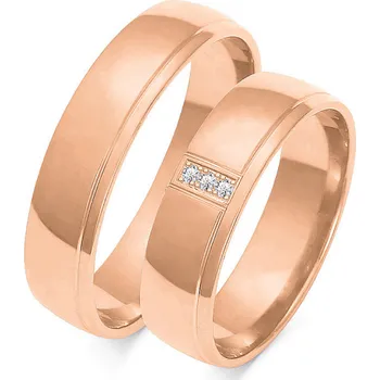 Prsten SOFIA zlatý dámský snubní prsten ZSOE-34WRG-DIA