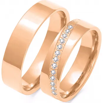 Prsten SOFIA zlatý dámský snubní prsten ZSA-145WRG-DIA