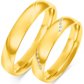 Prsten SOFIA zlatý dámský snubní prsten ZSO-407WYG