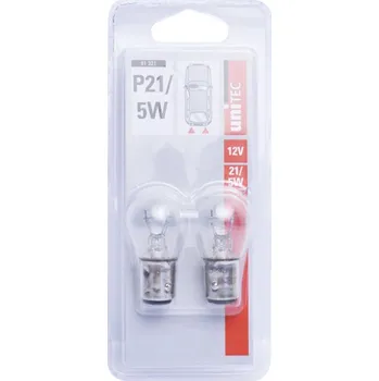 Autožárovka Unitec 91321 ŽÁROVKA 12 V, P21/5W, 21/5 W, VYOSENÉ BOČNÍ KONTAKTY (2 ks)