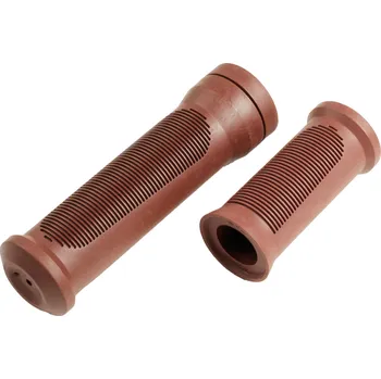 Jízdní kolo BTWIN Rukojeti na 20 a 24 palcová kola hnědé (pár) KAŠTANOVÁ