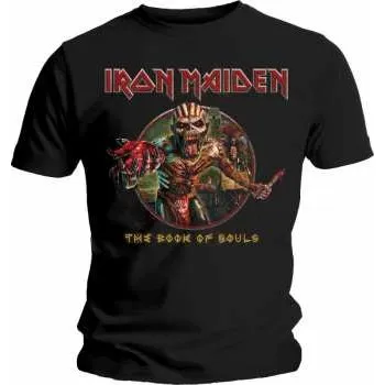 Pánské oblečení Merch Iron Maiden: Tričko Book Of Souls Eddie Circle M