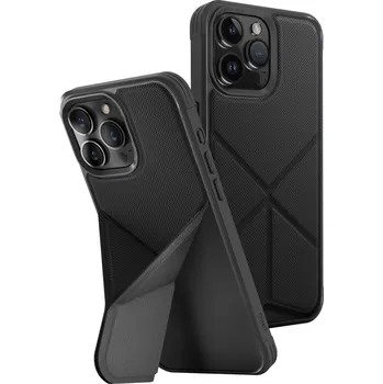 Pouzdro na mobilní telefon UNIQ Transforma MagClick ochranný kryt na iPhone 15 Pro Max, Ebony (black)