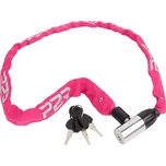 Zámek na jízdní kolo P2R AVENIR 4*1100 mm, řetězový, pink