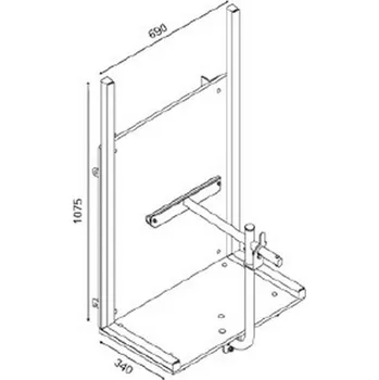 Solární ohřívač vody Solární plošina pro přepravu FV panelů