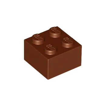 Stavebnice LEGO 3003 Reddish Brown Brick 2 x 2 (Červenohnědá cihla 2 x 2)