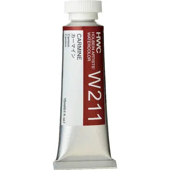 Vodová barva Akvarelová barva Holbein 15ml - červená Barva: W211 - Carmine