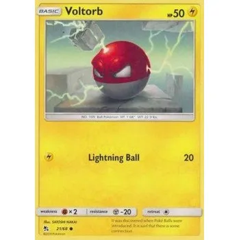 Volný čas Pokémon HIF 021/068 Voltorb - Hidden Fates Stav: Excellent, Verze: NORMAL
