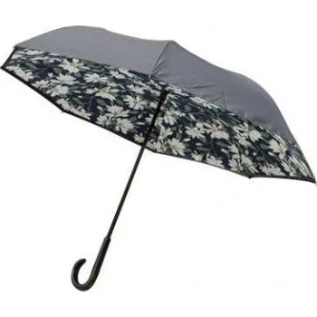 Deštník BLACKFOX Deštník s květinovým vzorem Blackfox, černý