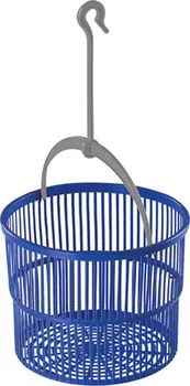 Kolíček na prádlo Heidrun Košík na kolíčky na prádlo s háčkem 19 x 19 cm modrý