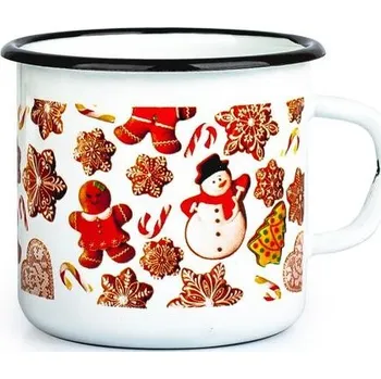 Smaltovaný hrnek TORO 370ml perníčky