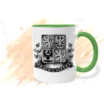 Hrnek - Prezidentská standarta - Pravda vítězí Barva: Zelená