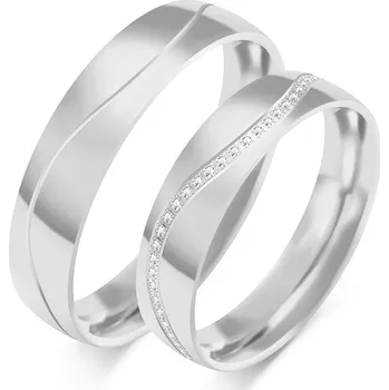 Prsten SOFIA zlatý dámský snubní prsten ZSC-130WWG