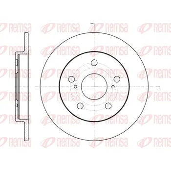 Brzdový kotouč Brzdový kotouč REMSA 61074.00
