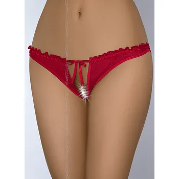 Dámské erotické kalhotky Tanga Magenta V-6448 červená - Axami M