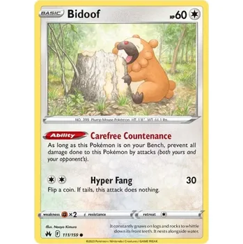 Sběratelská karetní hra Pokémon karta Bidoof 111/159 - Crown Zenith