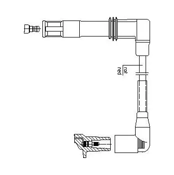 Zapalovací kabel zapalovací kabel, , 036905430J, BREMI, 1A12E43