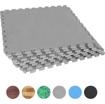 Gorilla Sports Sada ochranných podložek, šedá, 8 ks