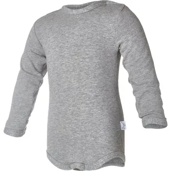 Kojenecký body Little Angel body smyk LA Outlast® - šedý melír Velikost: 80