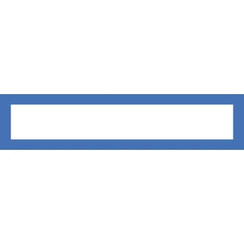 Magnetický informační rámeček LEAN A4/A3 - 317 x 75 mm / modrá / 10 ks