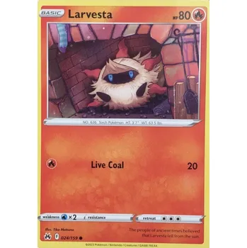 Sběratelská karetní hra Pokémon karta Larvesta 024/159 - Crown Zenith