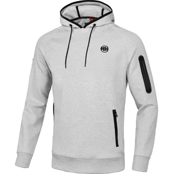 Pánské oblečení PitBull West Coast - pánská KP mikina STAFFORD šedý melír 3XL
