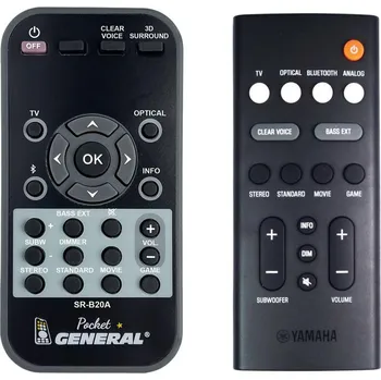 Dálkový ovladač General YAMAHA SR-C20A VDQ7610 - dálkový ovladač duplikát
