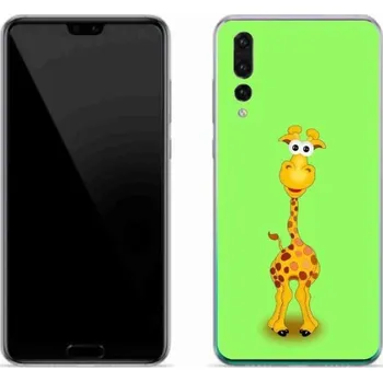 Pouzdro na mobilní telefon Gelový kryt mmCase na mobil Huawei P20 Pro - kreslená žirafa