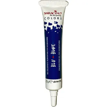 Potravinářské barvivo Gelová barva modrá 20g - Saracino