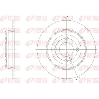 Brzdový kotouč Brzdový kotouč REMSA 61570.00