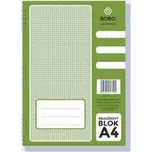 Kroužkový blok BOBO A4, čtverečkovaný - 50 listů