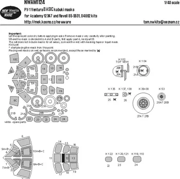 Plastikový model 1/48 Mask PV-1 Ventura BASIC (ACAD/REV)