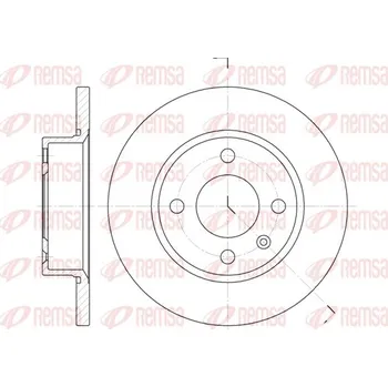 Brzdový kotouč Brzdový kotouč REMSA 6425.00