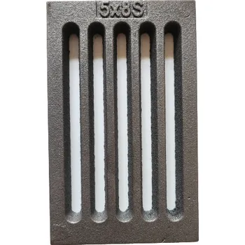 Rošt do krbu a kamen Železářství Dubský Litinový rošt plochý 130 x 210 mm