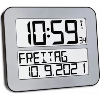 Budík TFA 60.4512.54 silver TIMELINE MAX