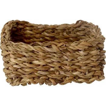 Nákupní košík Košík hranatý nízký střední 22x22x10cm mořská tráva