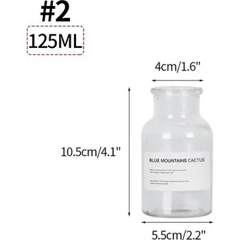 Váza Stylová odolná skleněná váza - S2 125ml Čirá